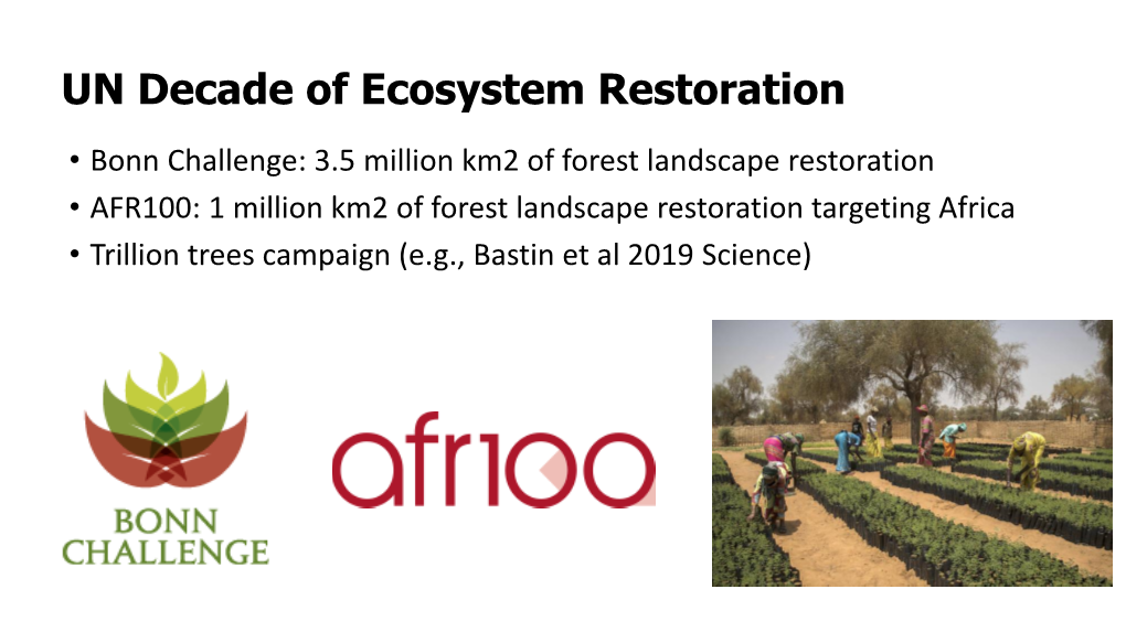 UN Decade of Ecosystem Restoration