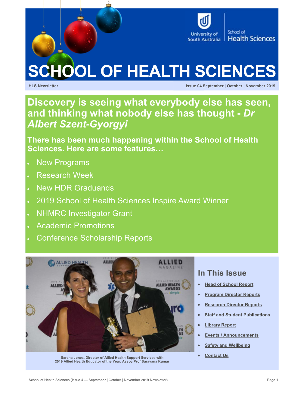 School of Health Sciences