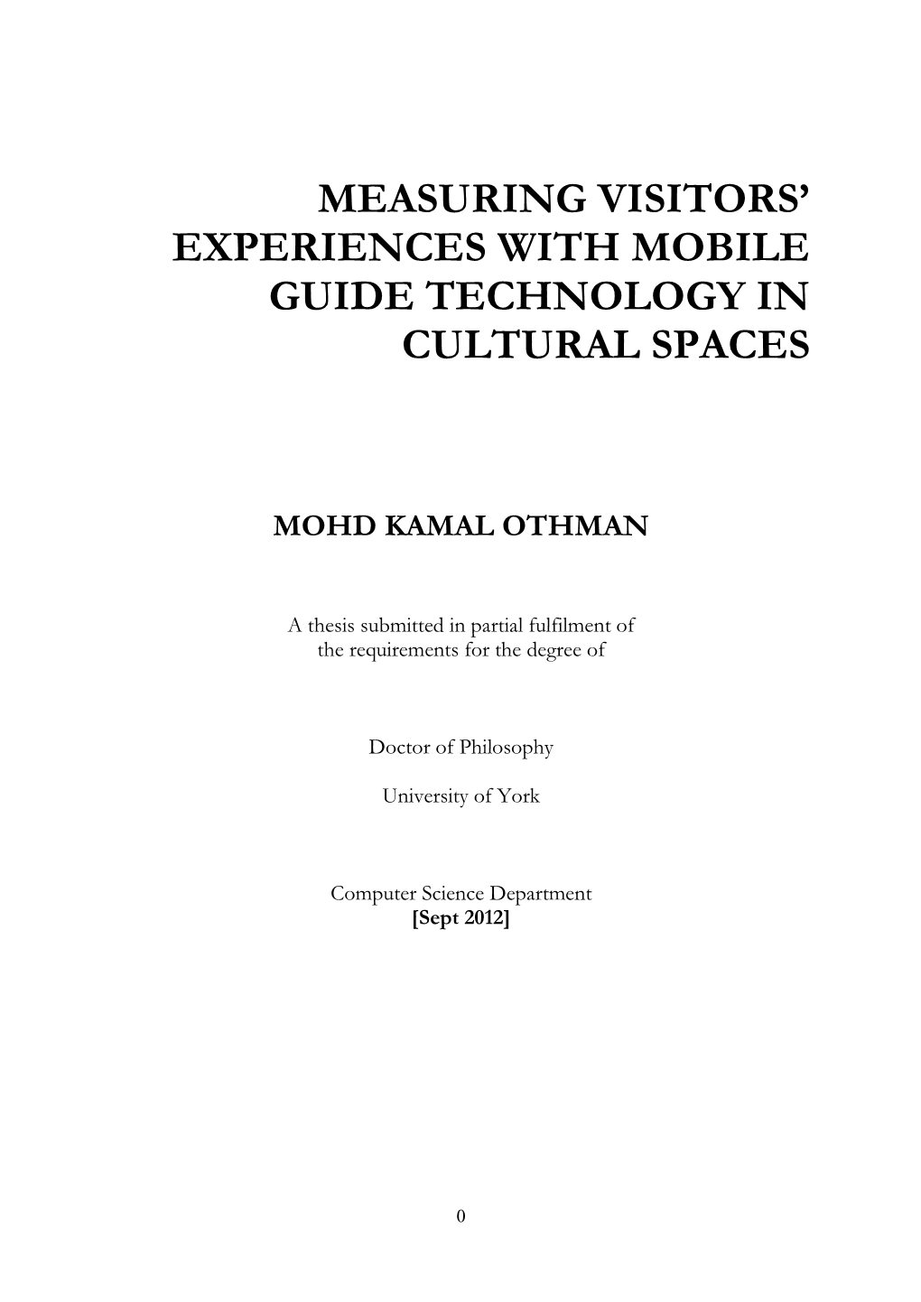 Measuring Visitors' Experiences with Mobile Guide Technology in Cultural