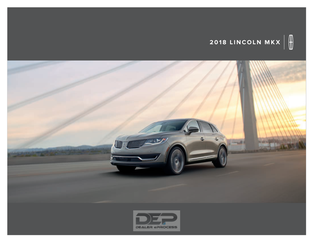 2018 Lincoln MKX Brochure