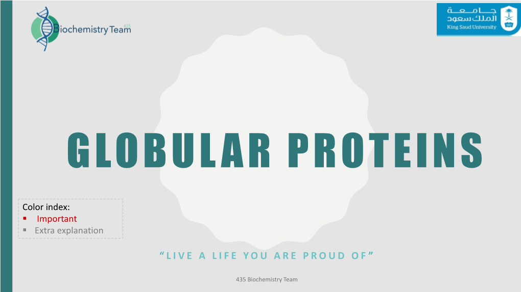 Globular Proteins