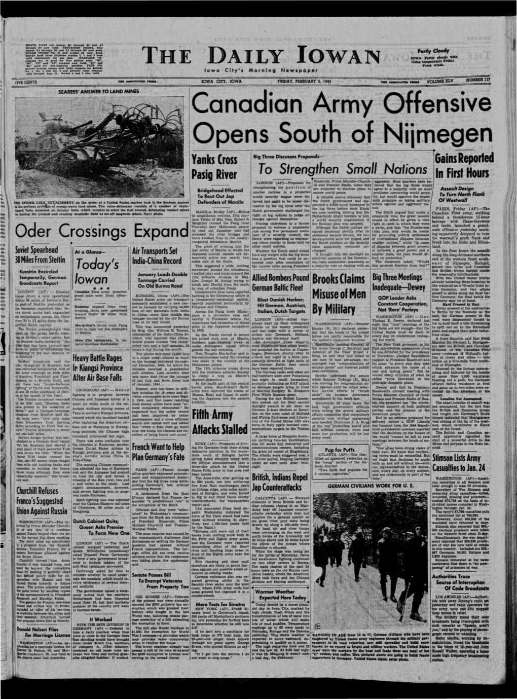 Daily Iowan (Iowa City, Iowa), 1945-02-09