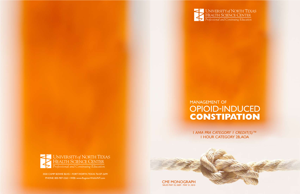 Opioid-Induced Constipation