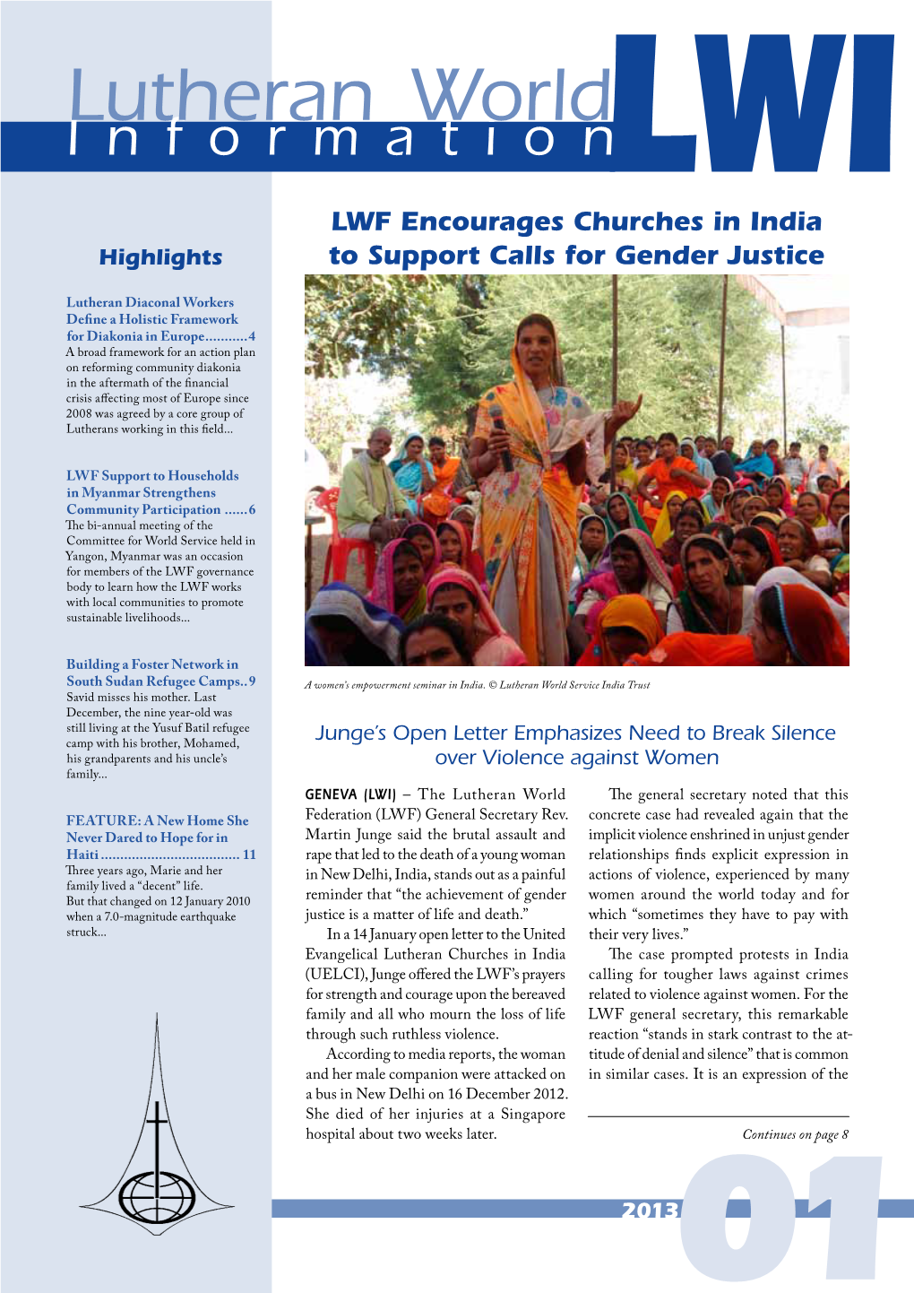 Lutheran World Informationlwi LWF Encourages Churches in India Highlights to Support Calls for Gender Justice