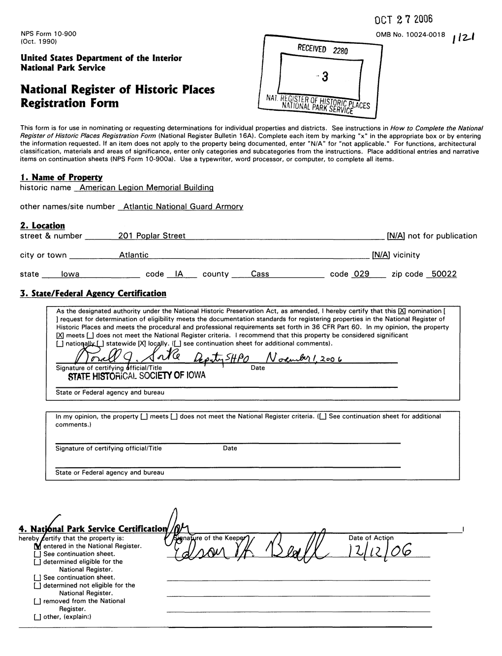 National Register of Historic Places Registration Form