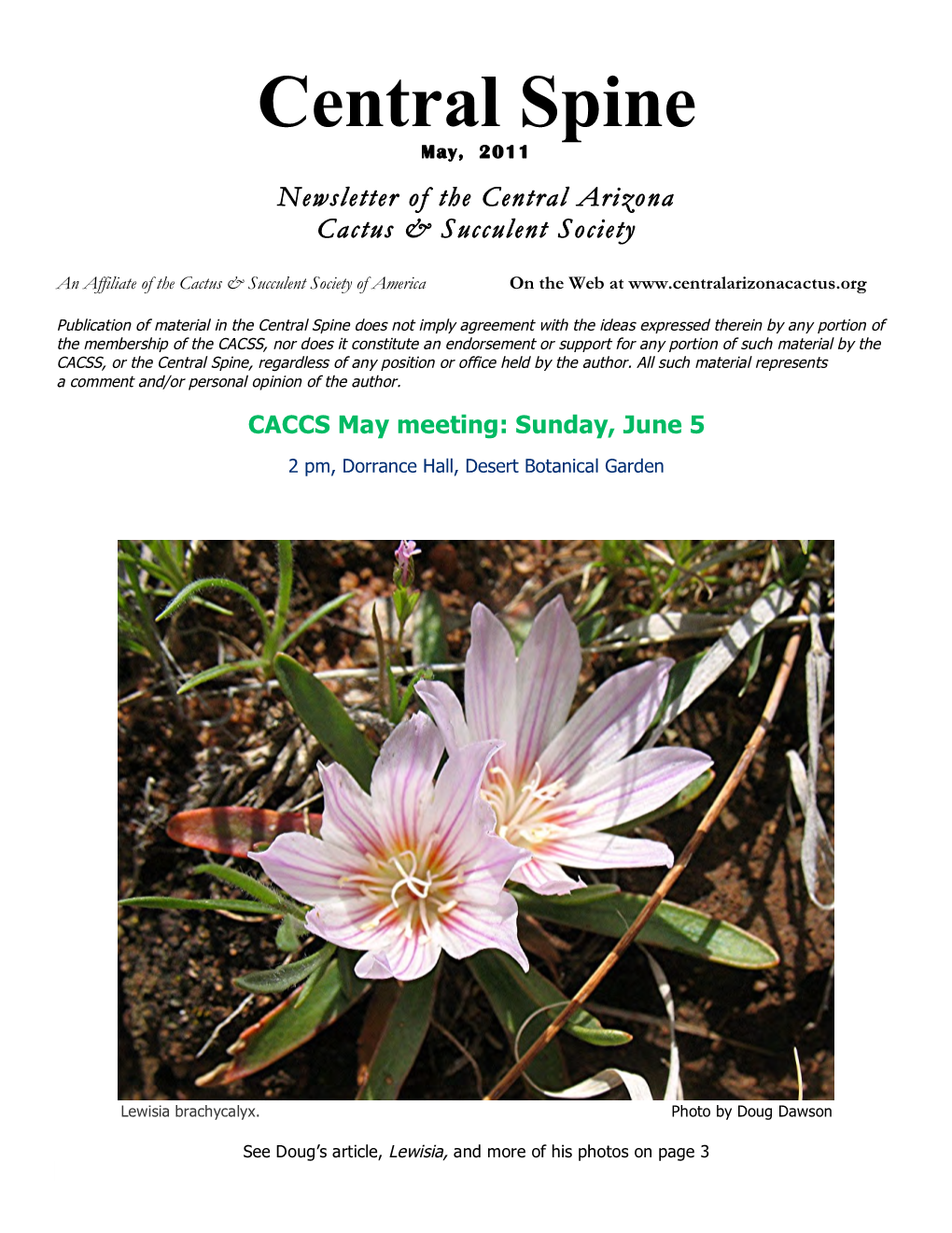 May CACSS Central Spine Newsletter[A1]