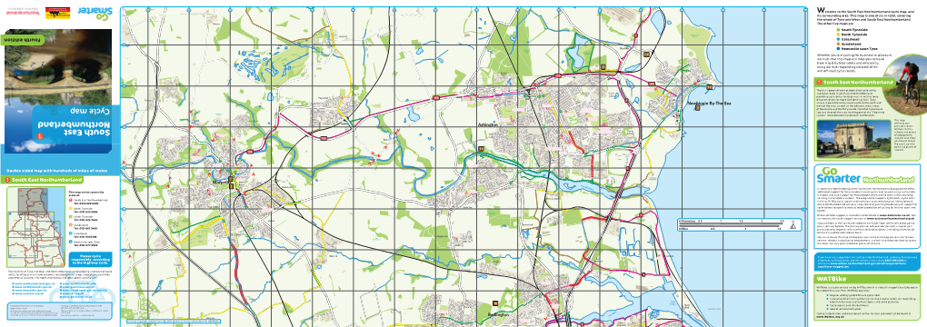 South East Northumberland Cycle Map, and Its Surrounding Area