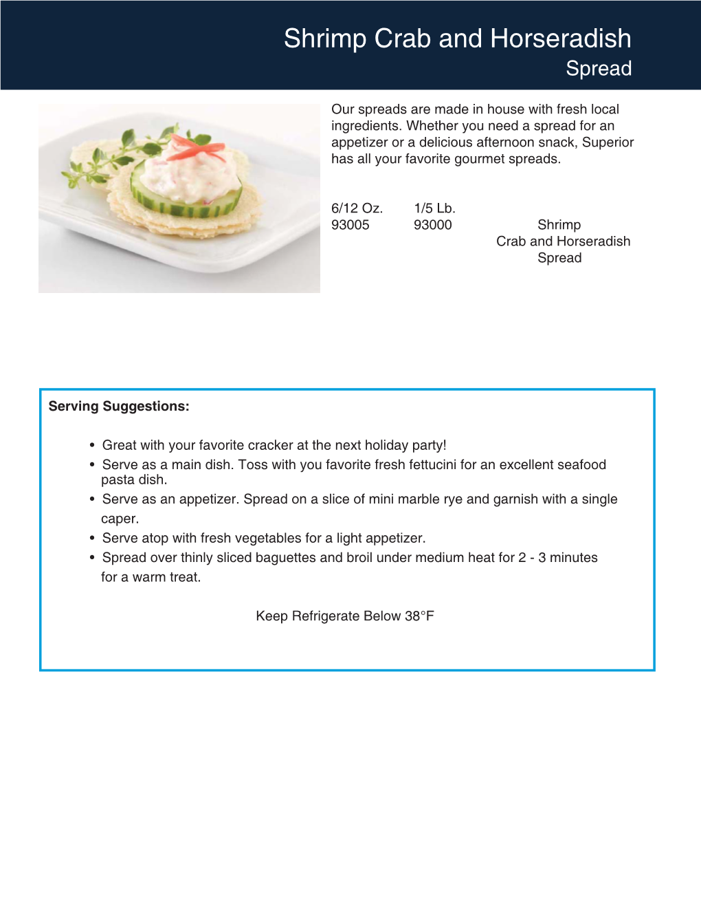 Shrimp Crab and Horseradish Specification Sheet.Ai