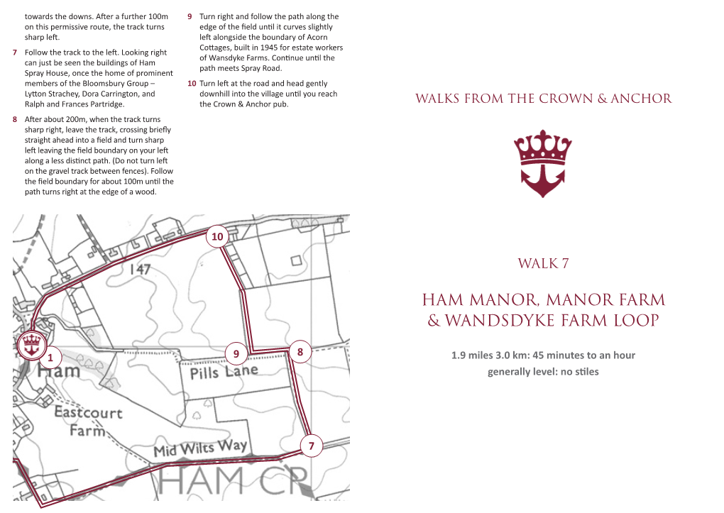 Ham Manor, Manor Farm & Wandsdyke Farm Loop