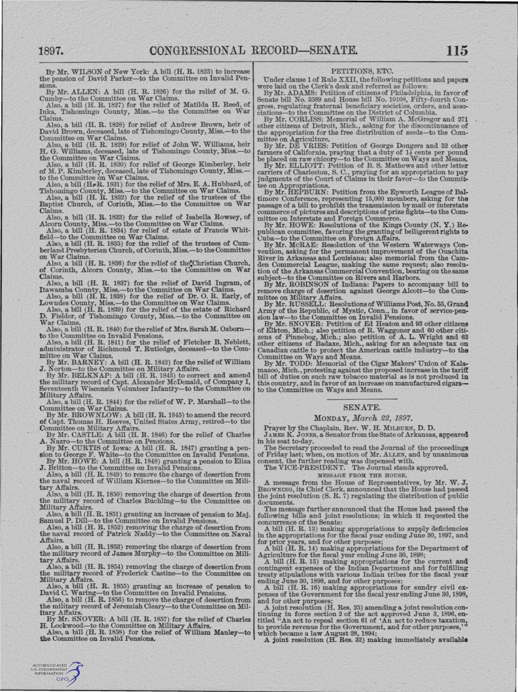 Congressional Record-Senate. 115