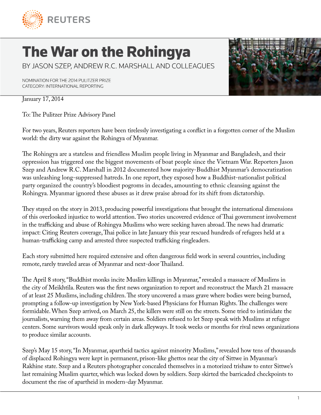 The War on the Rohingya by JASON SZEP, ANDREW R.C