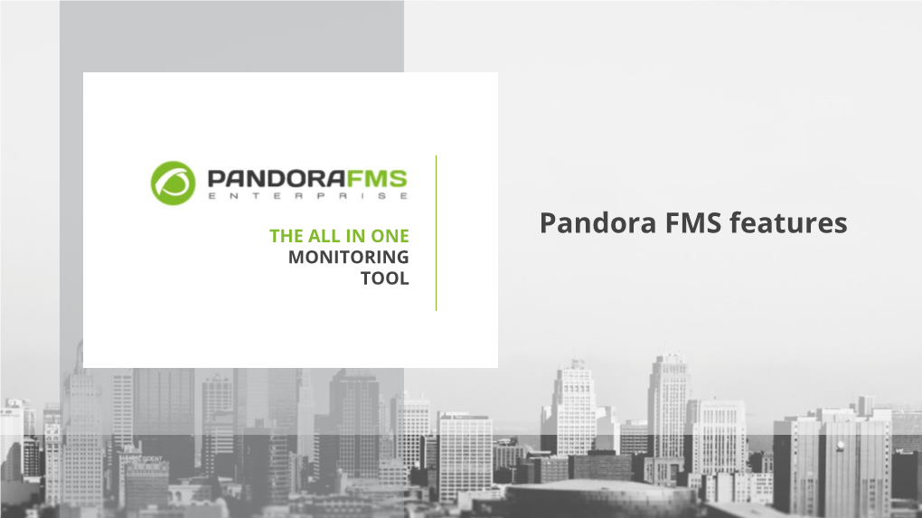 Pandora FMS Features MONITORING TOOL NETWORK MONITORING with PANDORA FMS Network Monitoring | Pandora FMS Network Monitoring