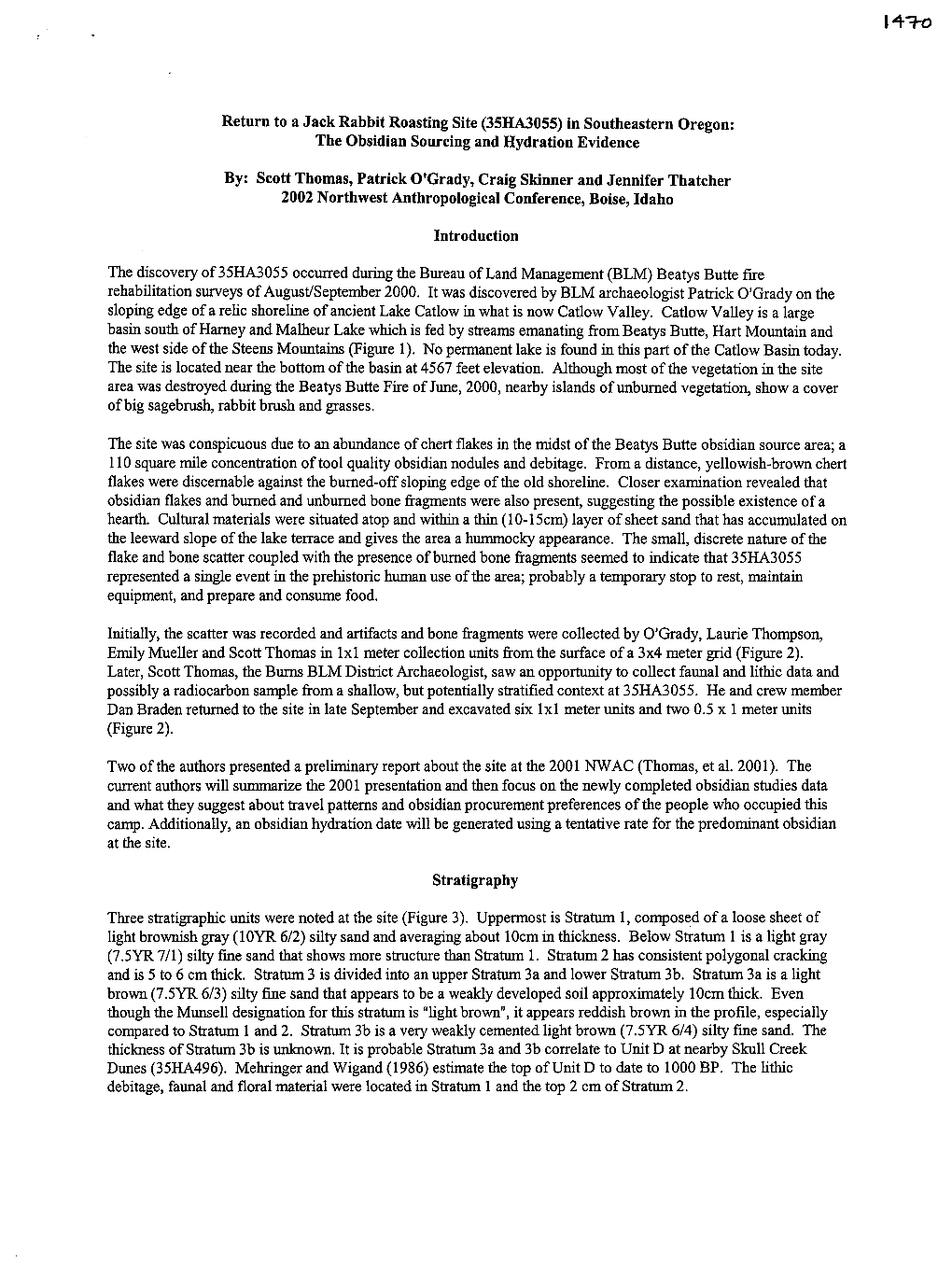 (BLM) Beatys Butte Fire Rehabilitation Surveys of August/September 2000