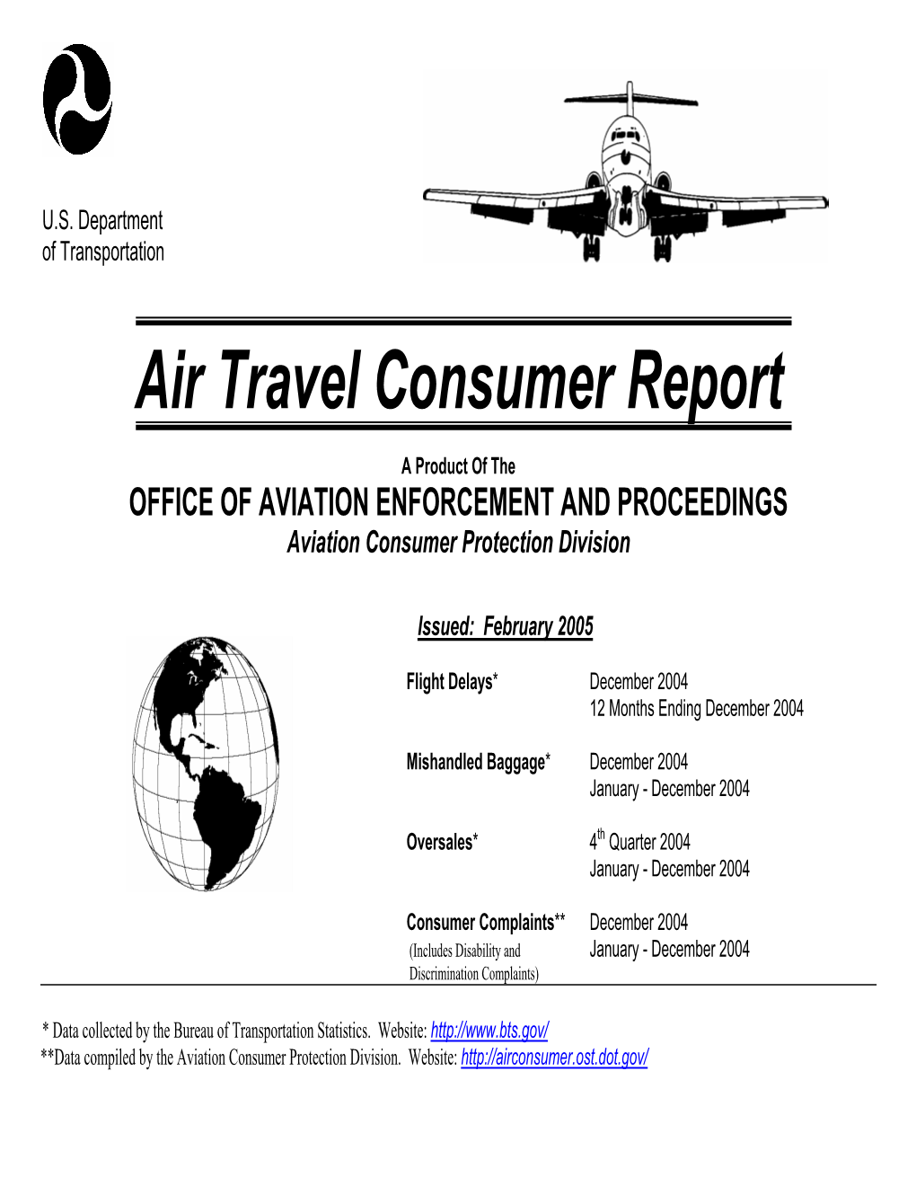 Air Travel Consumer Report