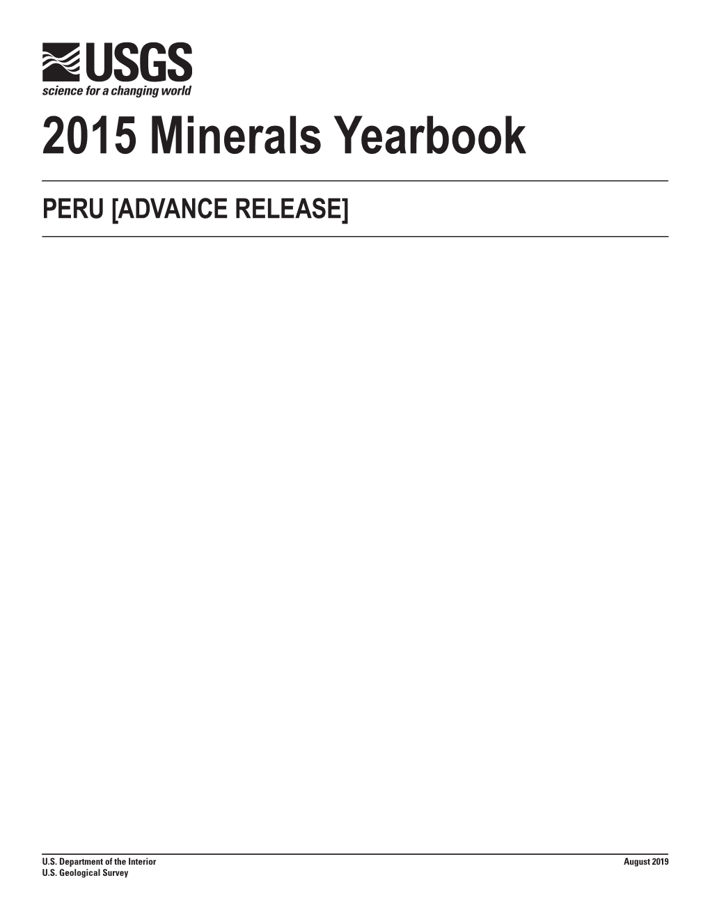 The Mineral Industry of Peru in 2015