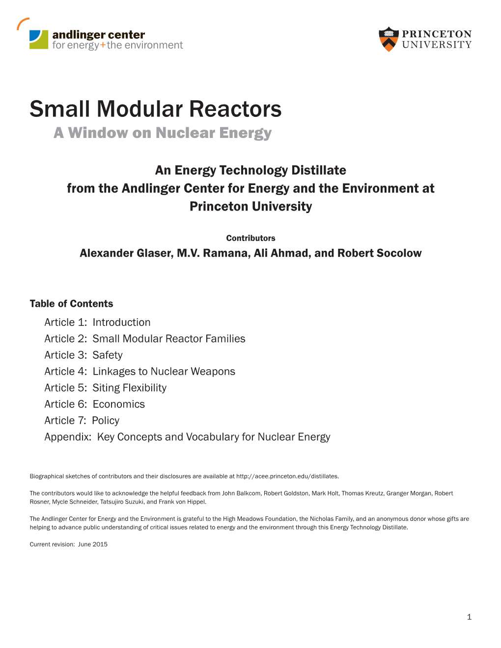 Andlinger Nuclear Distillate