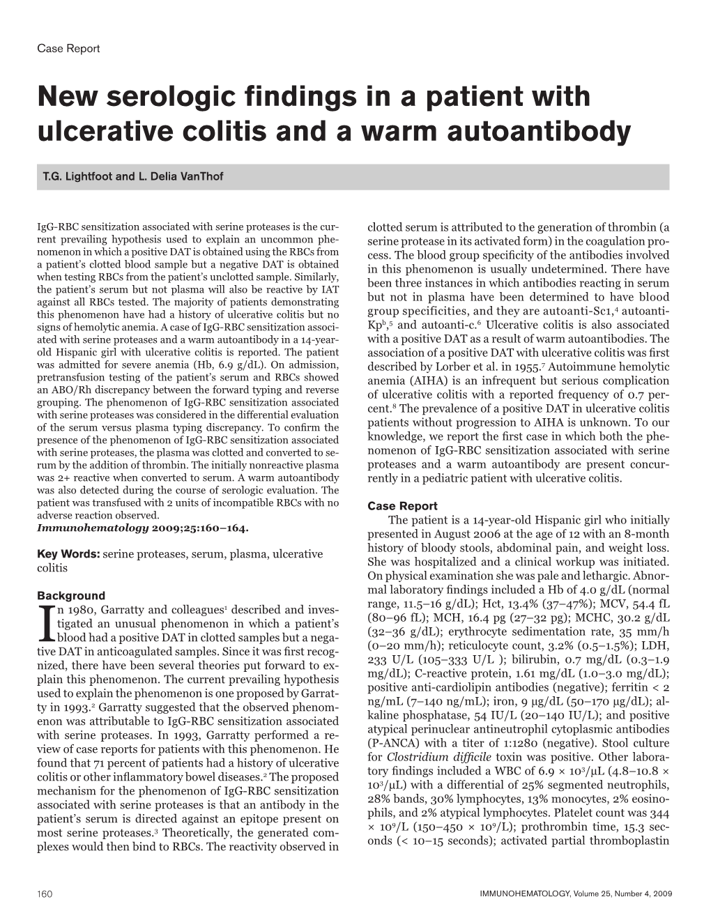 New Serologic Findings in a Patient with Ulcerative Colitis and a Warm Autoantibody