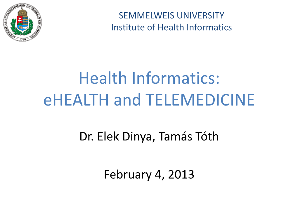 Health Informatics