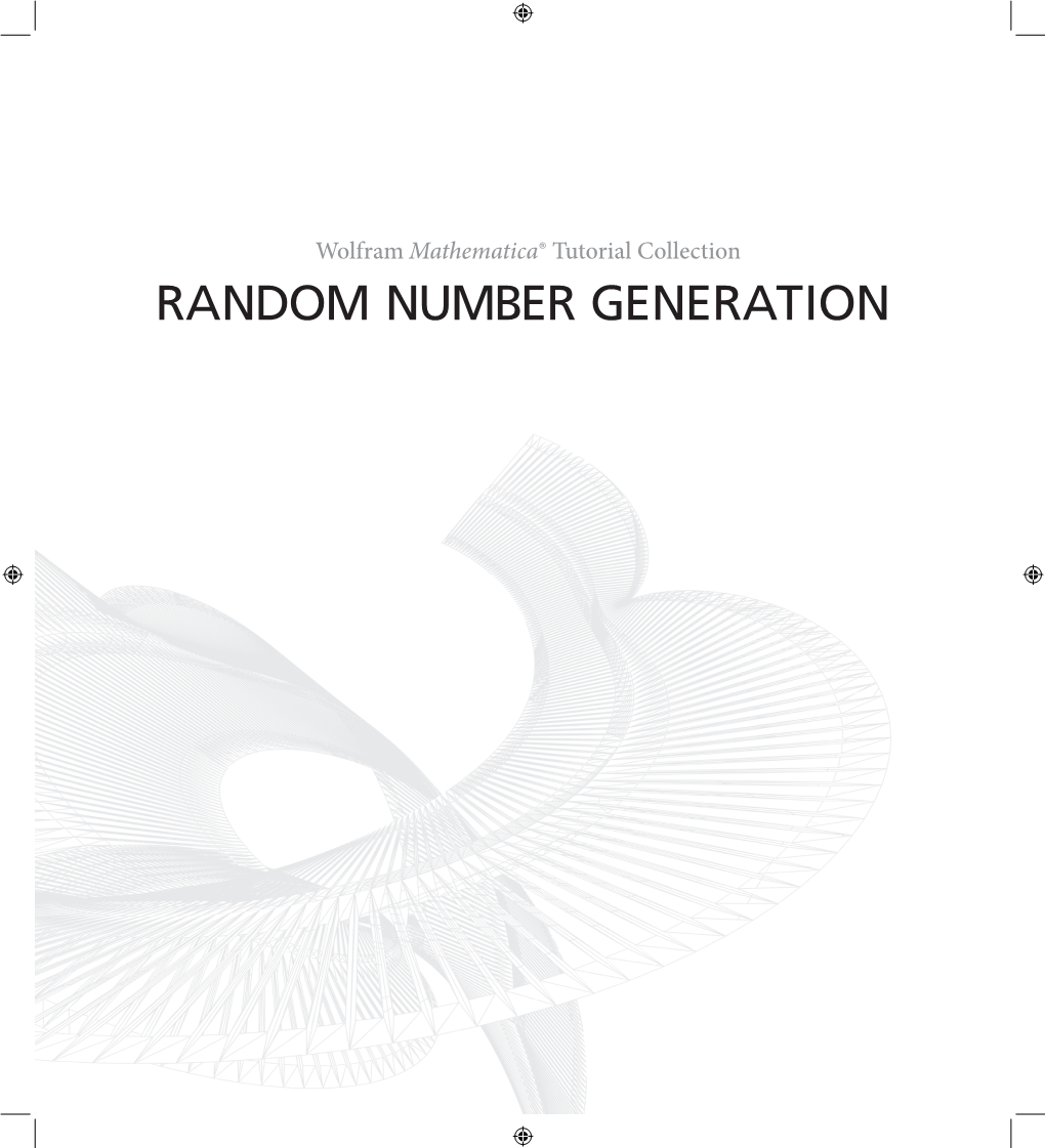 Mathematica Tutorial: Random Number Generation