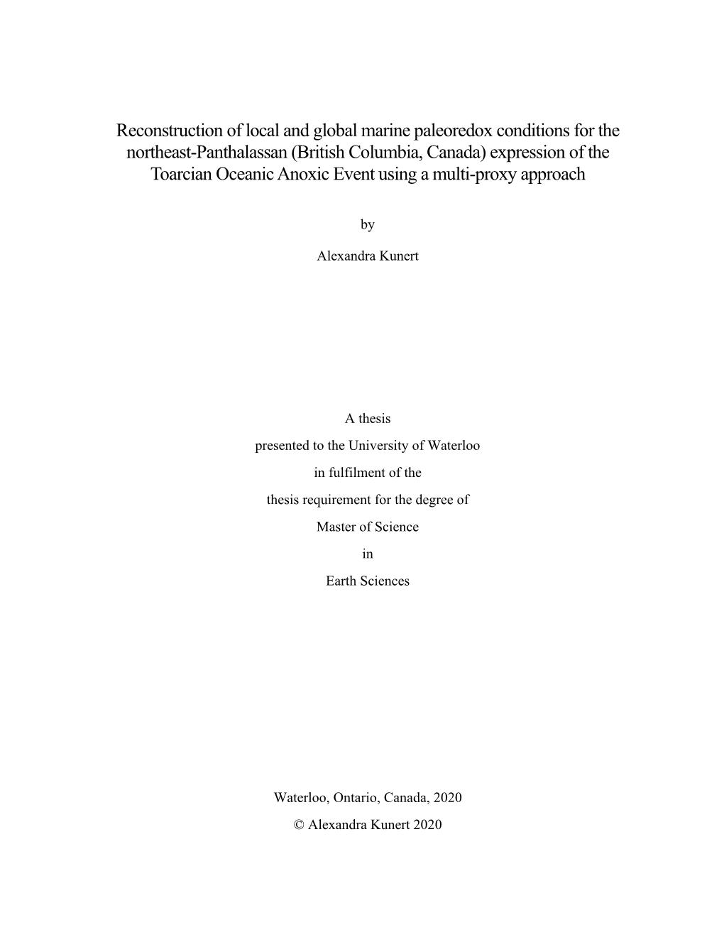 Reconstruction of Local and Global Marine Paleoredox Conditions For