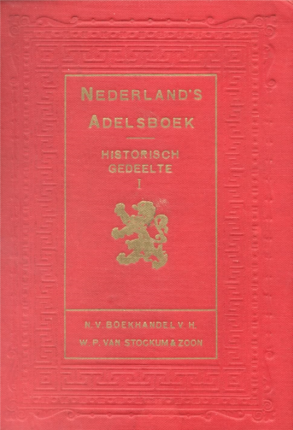 Historisch Deel 1 Ned. Adelsboek