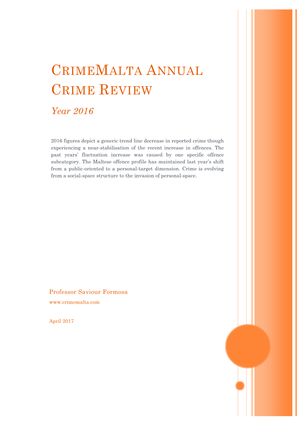 Crimemalta Annual Crime Review 2016