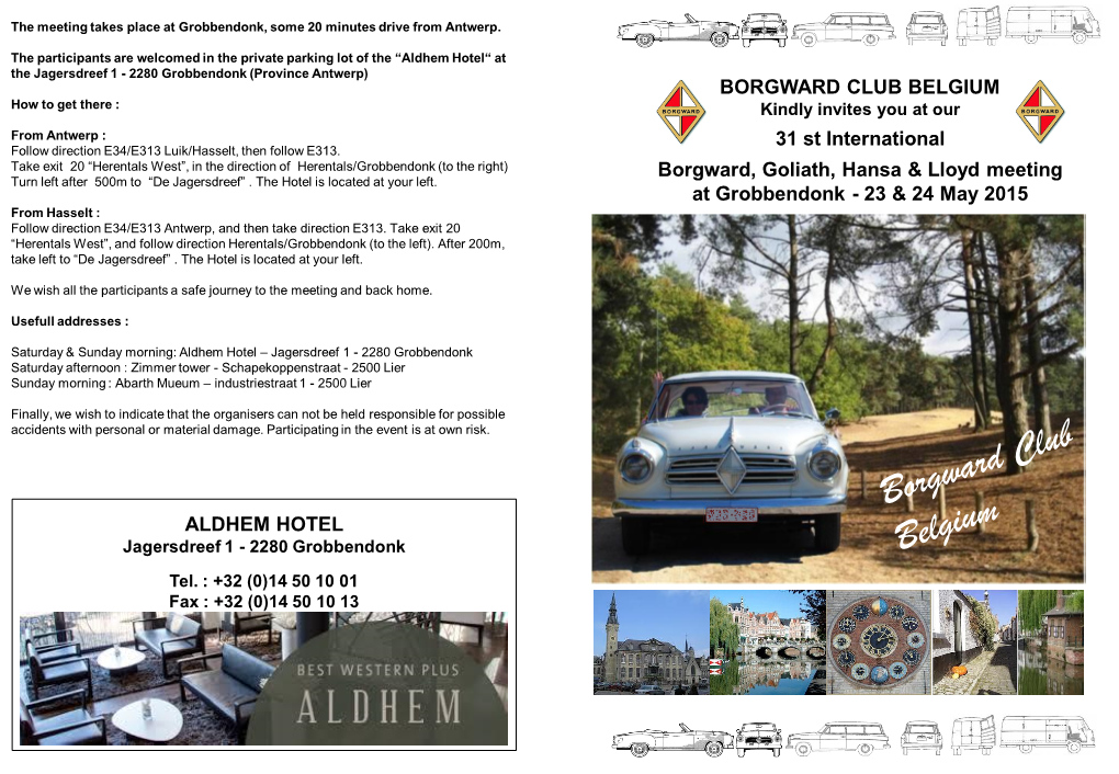 BORGWARD CLUB BELGIUM 31 St