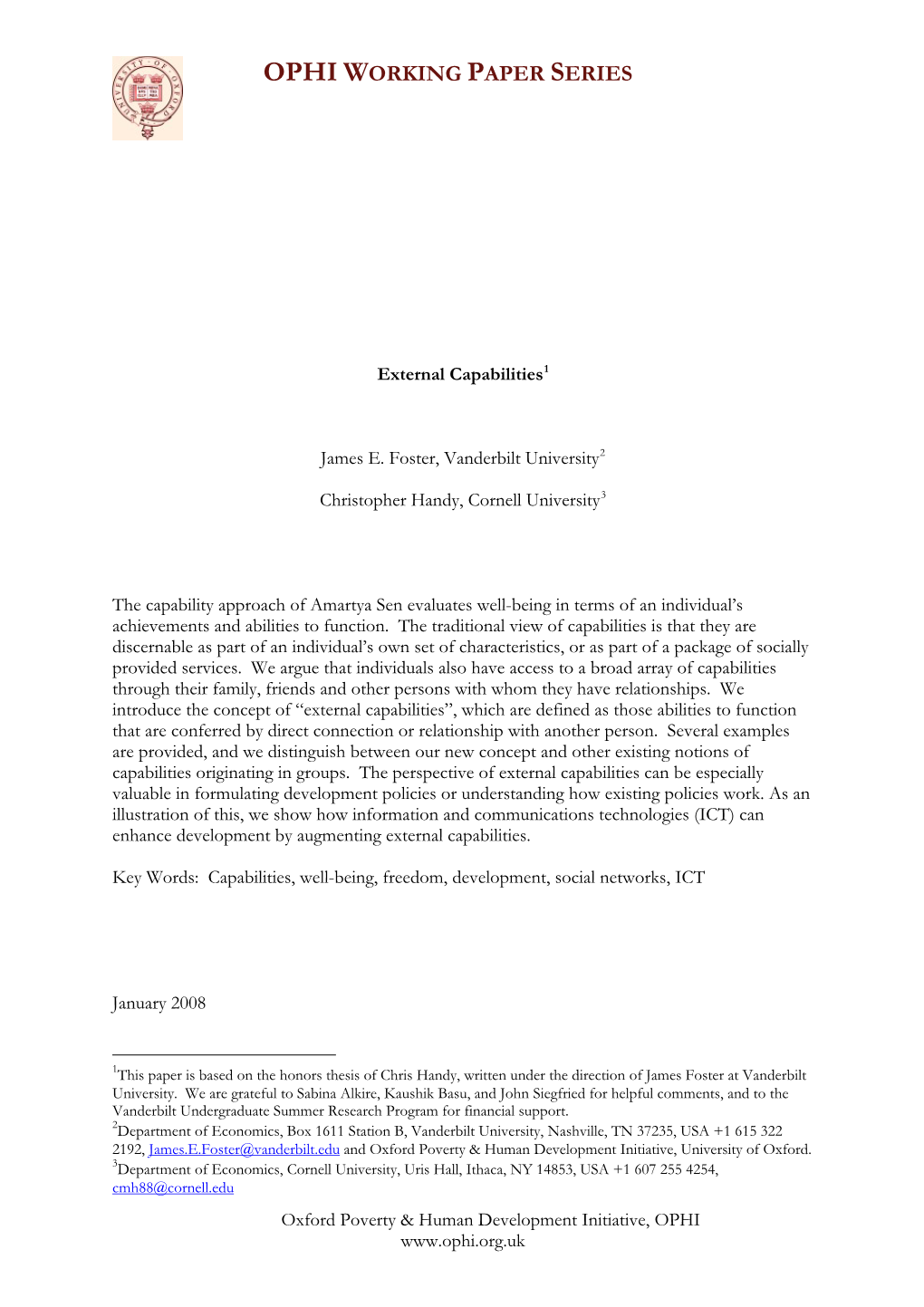 External Capabilities1