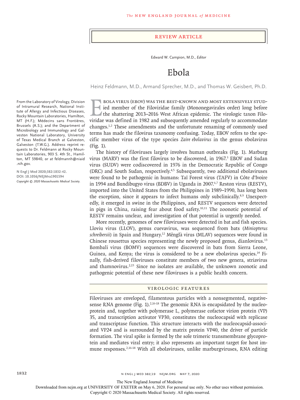 2020 05 07 NEJM Ebola.Pdf