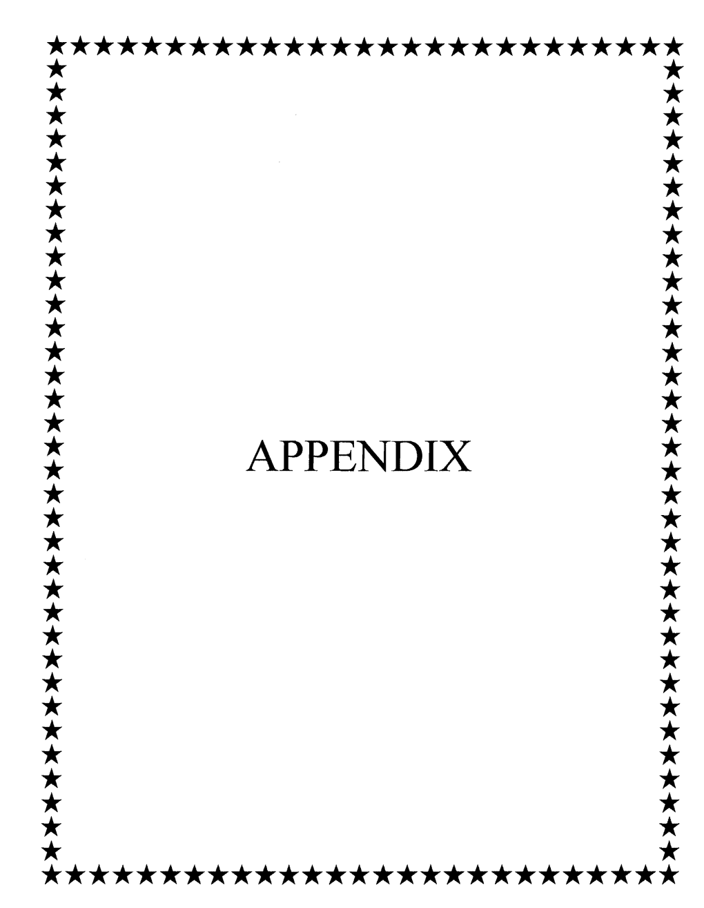 APPENDIX T* * * * ** * * * * * ** * * * * * * * * * **************************** * "·"""1