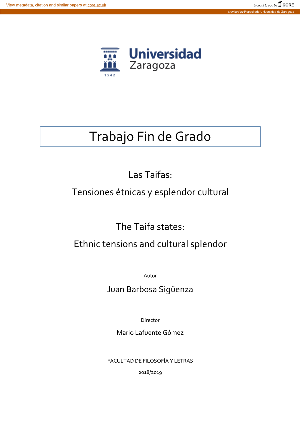 Las Taifas: Tensiones Étnicas Y Esplendor Cultural