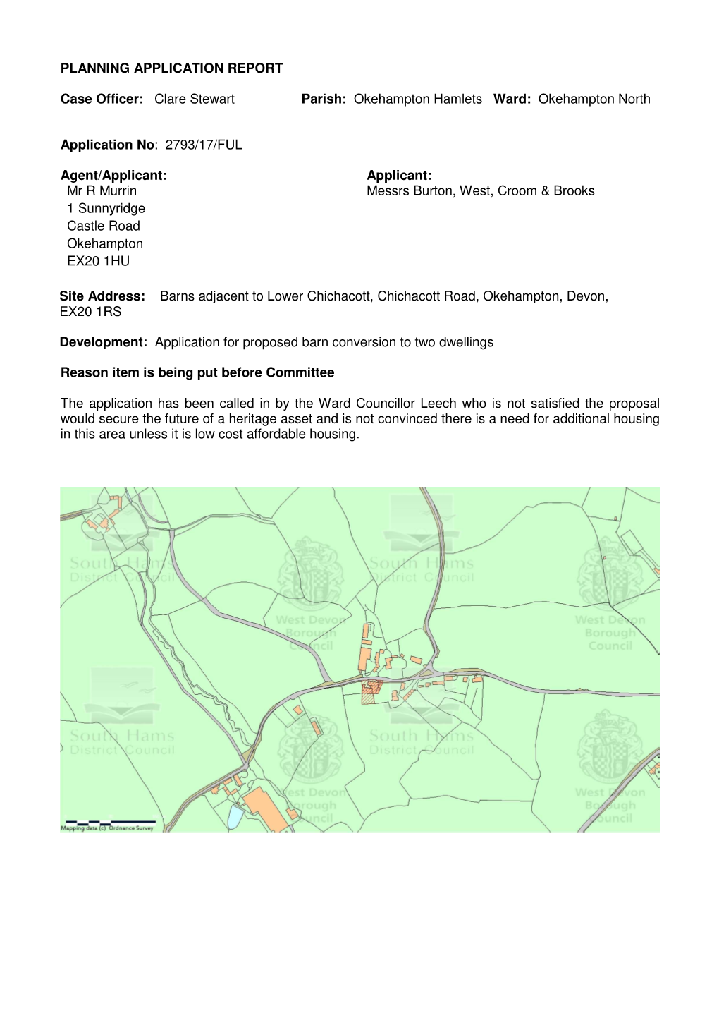 Okehampton North Application