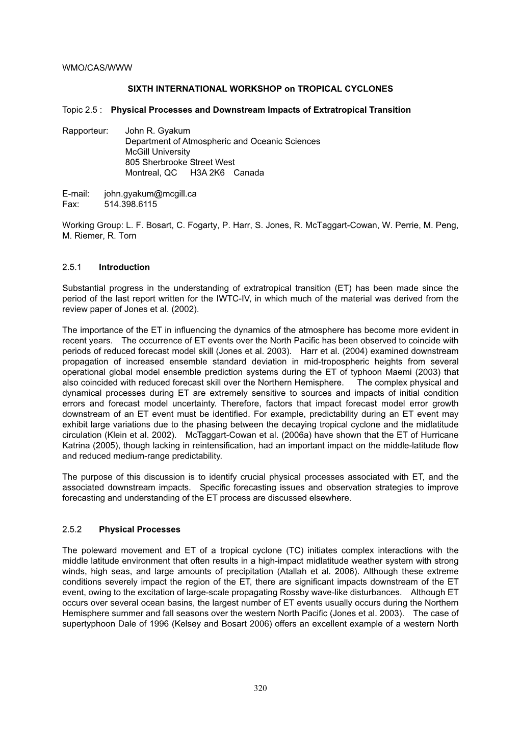 Physical Processes and Downstream Impacts of Extratropical Transition