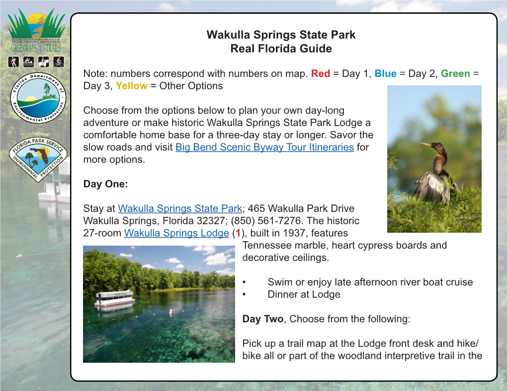 Wakulla Springs State Park Real Florida Guide