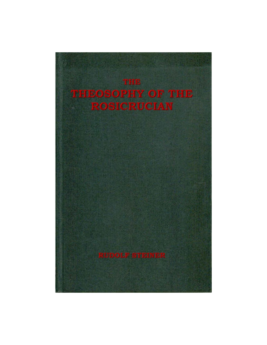 Theosophy of the Rosicrucian