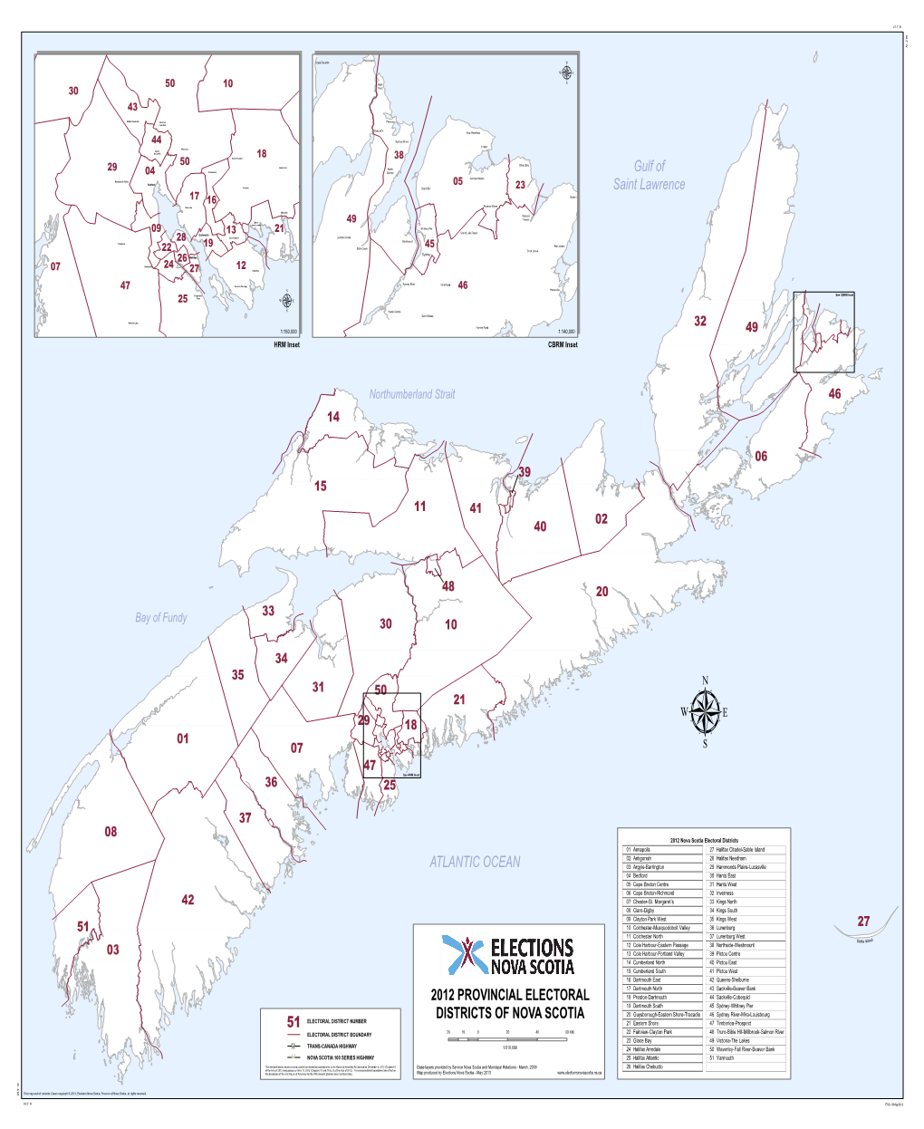 ATLANTIC OCEAN Gulf of Saint Lawrence 2012 PROVINCIAL