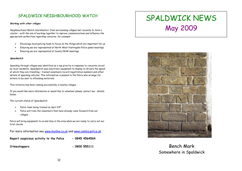 Spaldwick News (May 2009)