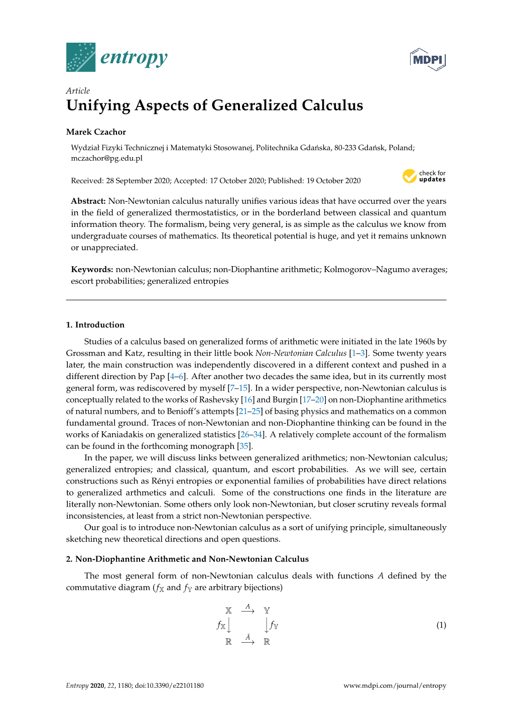 Unifying Aspects of Generalized Calculus