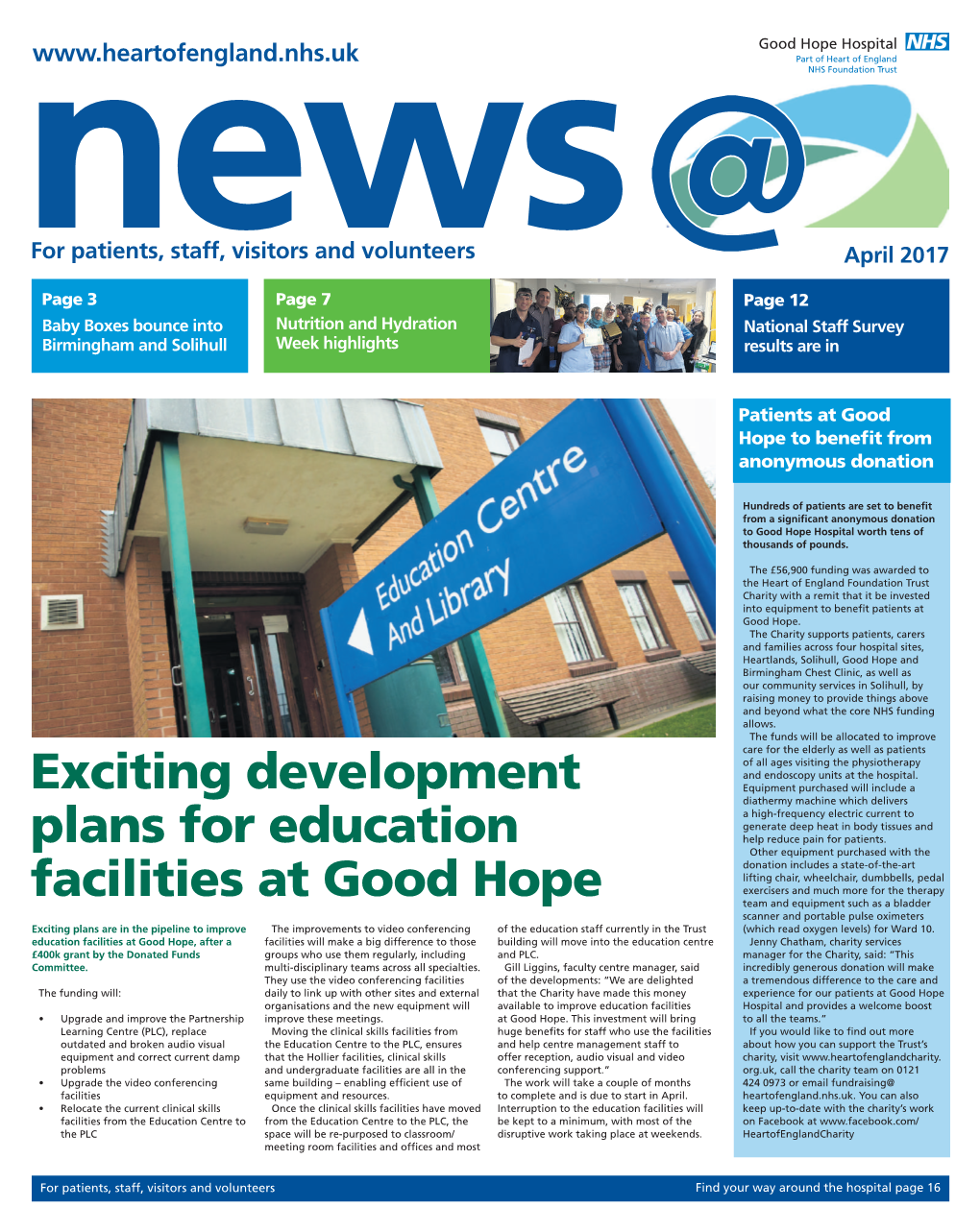 Exciting Development Plans for Education Facilities at Good Hope