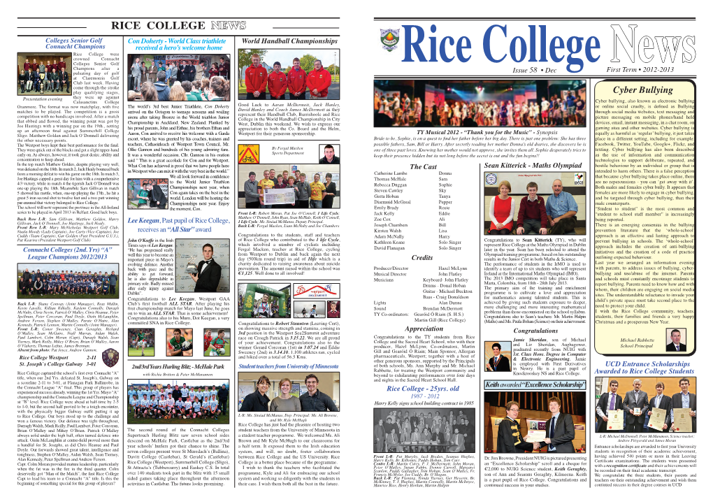 Rice College News