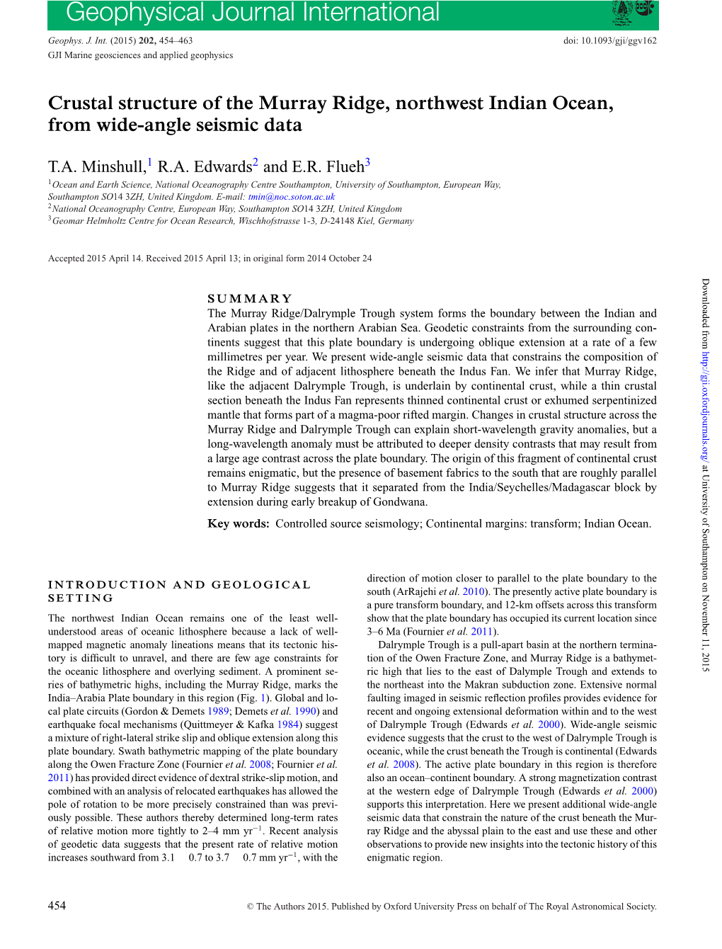 Geophysical Journal International