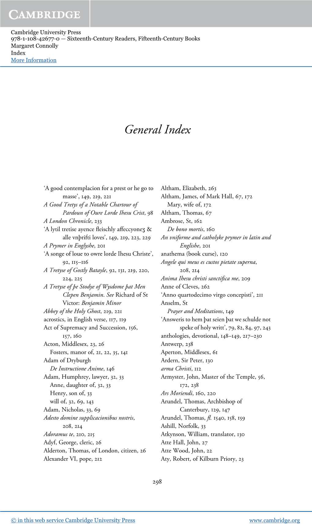 General Index