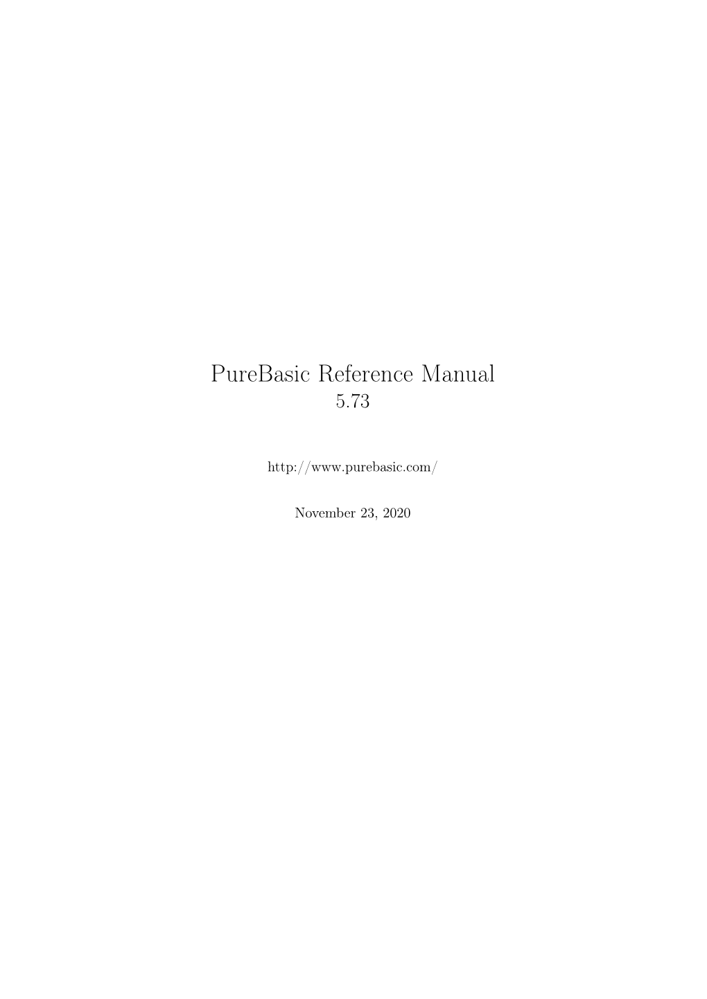 Purebasic Reference Manual 5.73