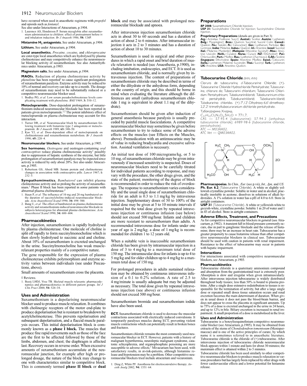 1912 Neuromuscular Blockers