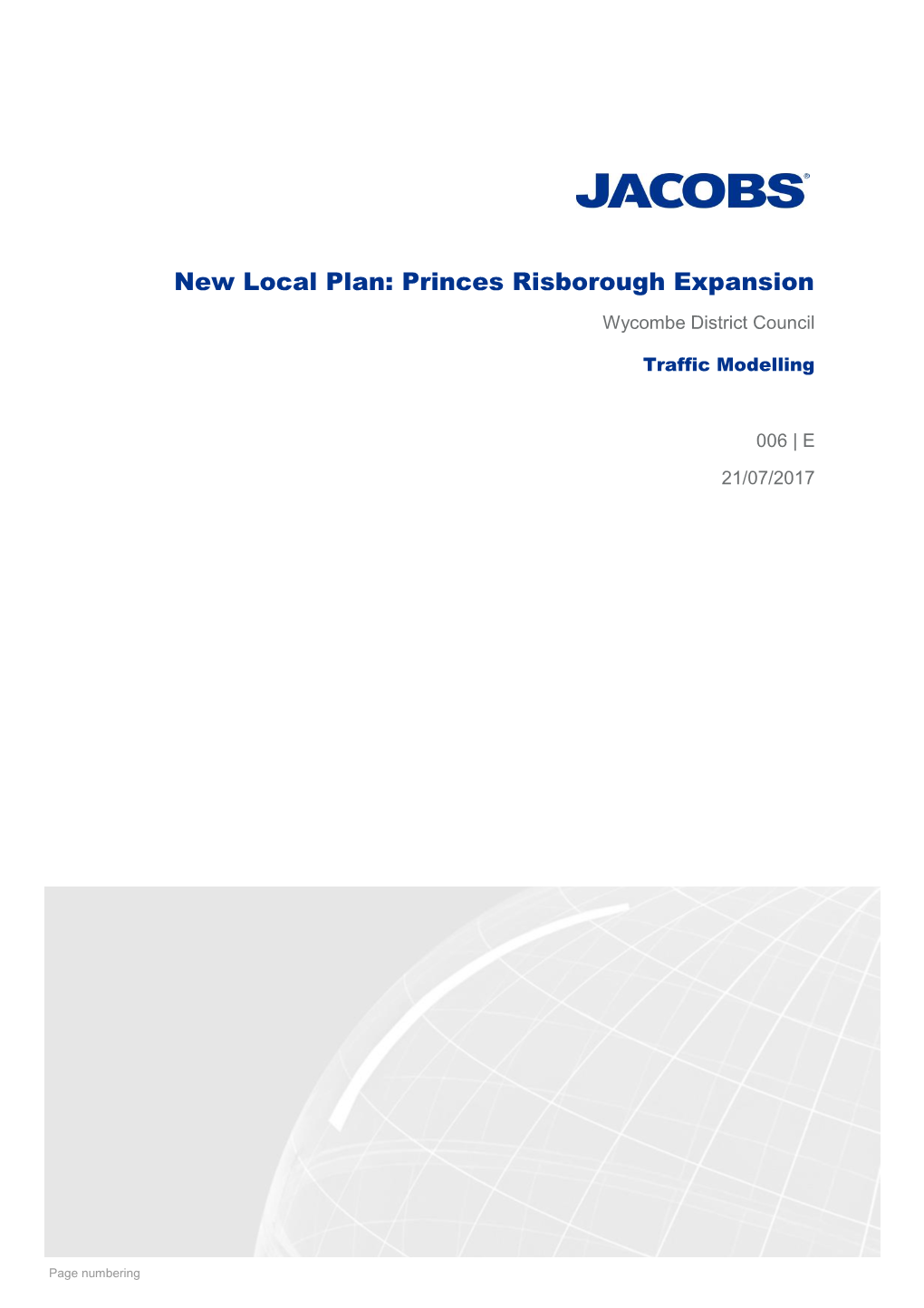 New Local Plan: Princes Risborough Expansion Traffic Modelling