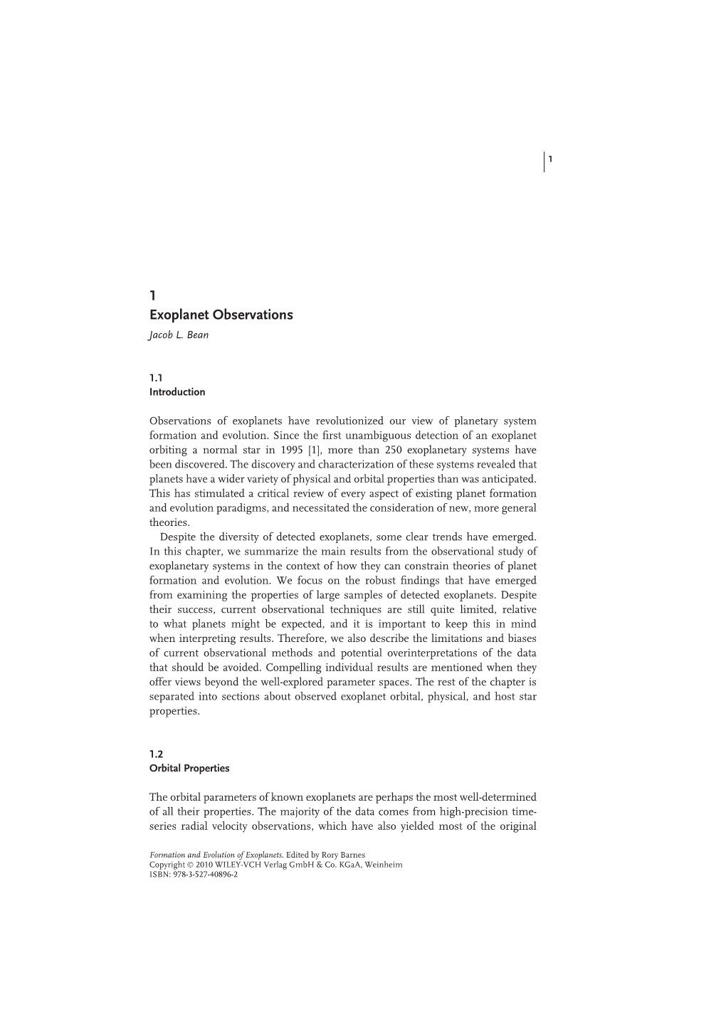 1 Exoplanet Observations Jacob L