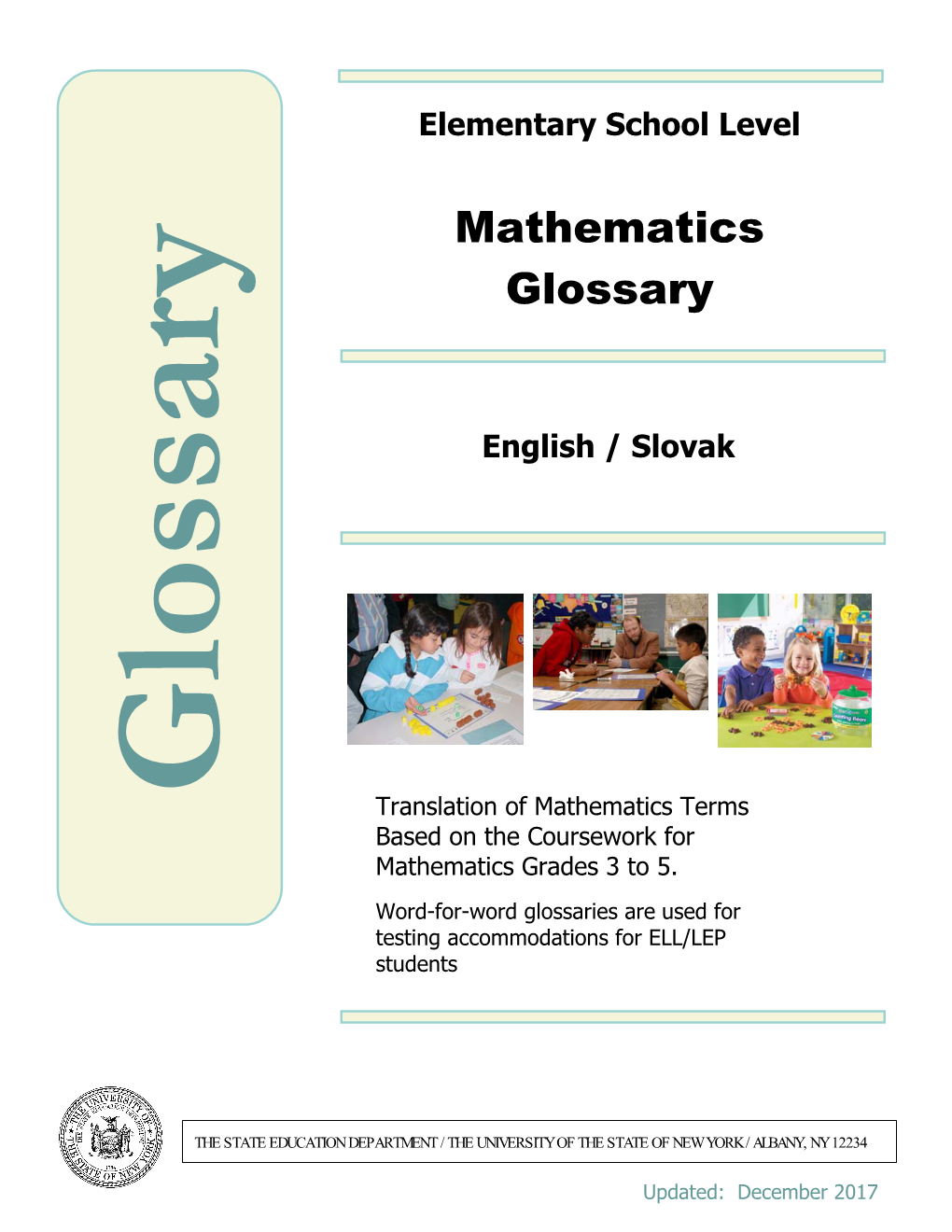 Mathematics Glossary