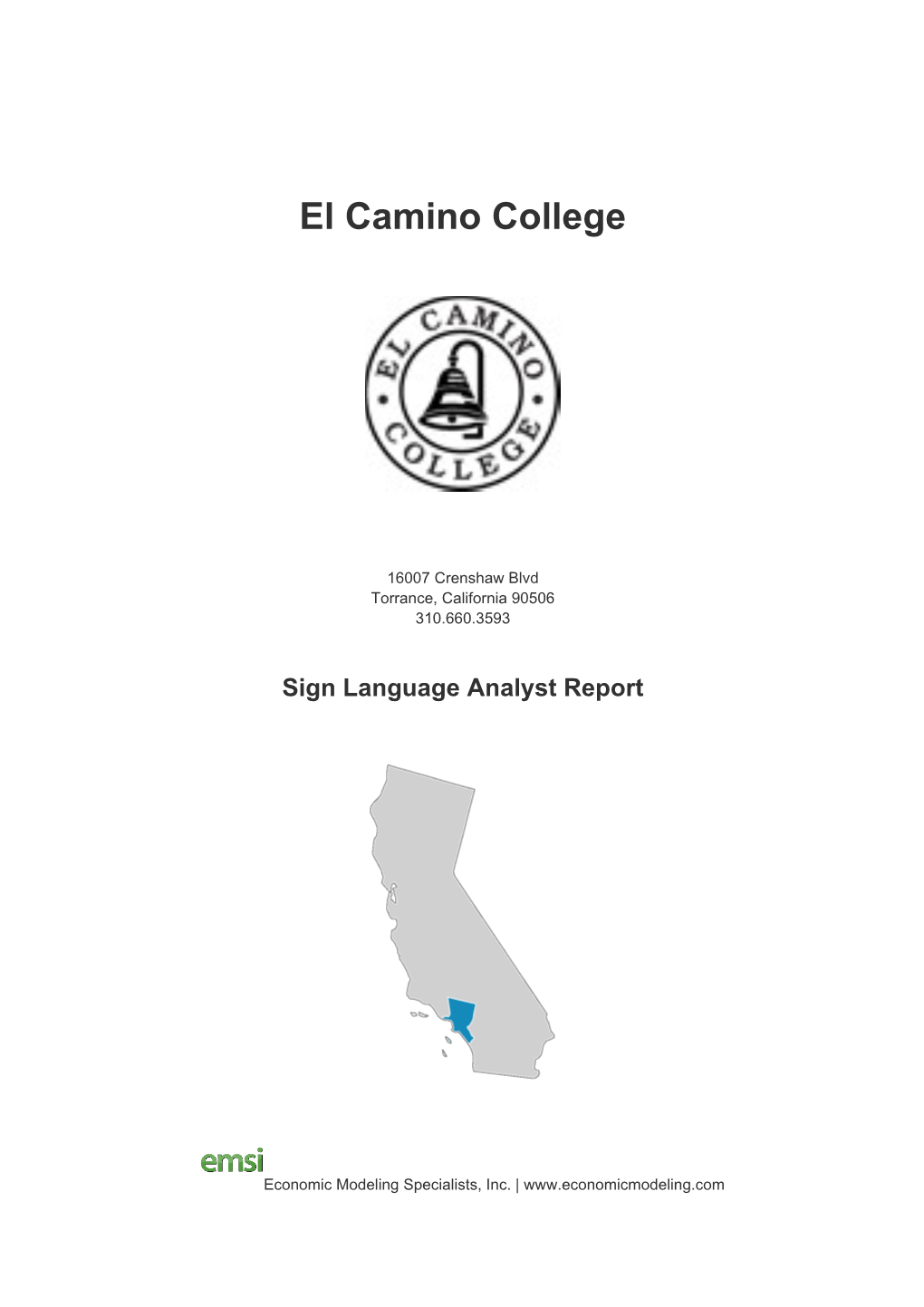 El Camino College s11