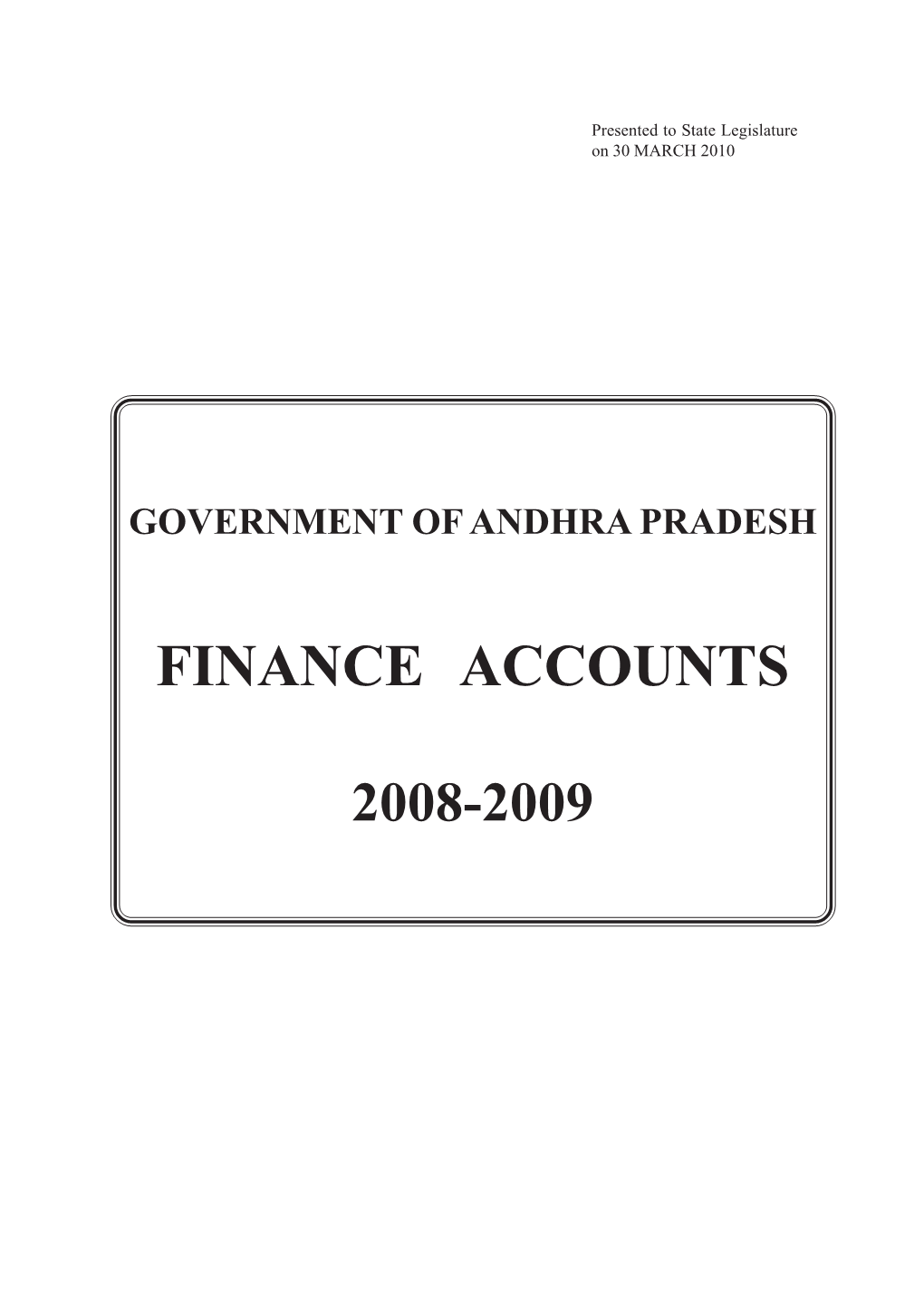 Finance Accounts