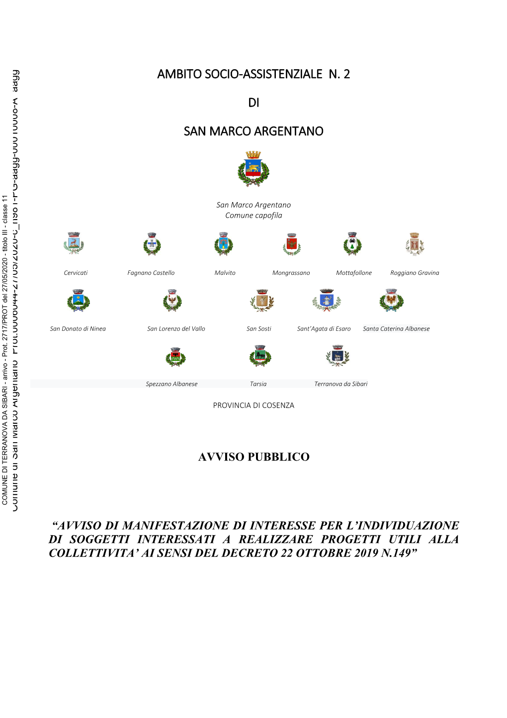 Ambito Socio-Assistenziale N. 2 Di San Marco Argentano